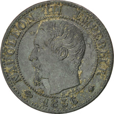 Coin, France, Napoleon III, Napoléon III, Centime, 1856, Strasbourg, VF(30-35)
