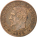 FRANCE, Napoléon III, Centime, 1856, Bordeaux, KM #775.5, VF(30-35), Bronze, G..