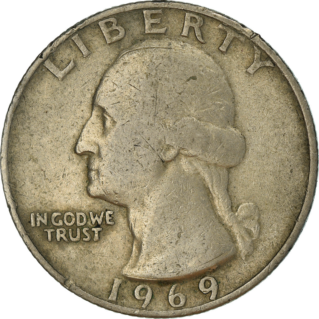 Moneta, Stati Uniti, Washington Quarter, Quarter, 1969, U.S. Mint, Philadelphia