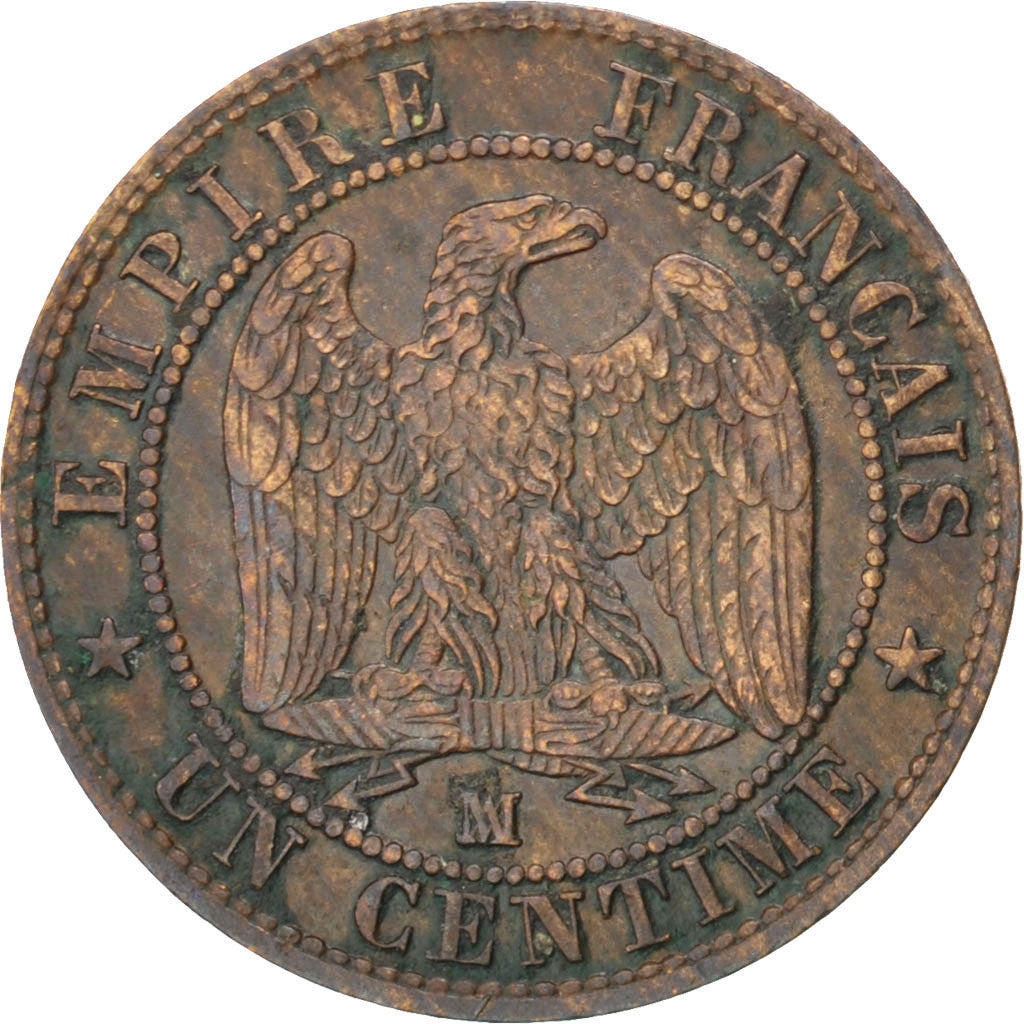 Coin, France, Napoleon III, Napoléon III, Centime, 1857, Marseille, EF(40-45)