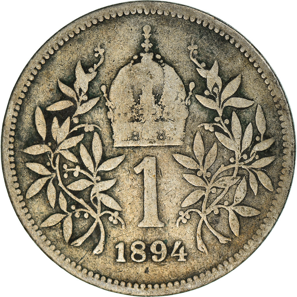 Coin, Austria, Corona, 1894, VF(20-25), Silver, KM:2804