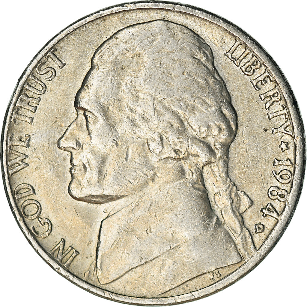 Coin, United States, 5 Cents, 1984, Denver, VF(30-35), Copper-nickel, KM:A192