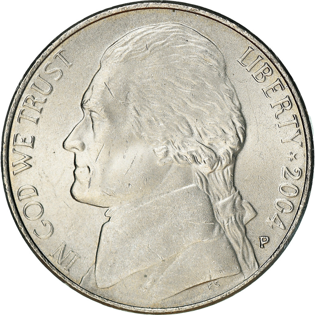 Monnaie, États-Unis, 5 Cents, 2004, Philadelphie, SUP, Nickel, KM:361