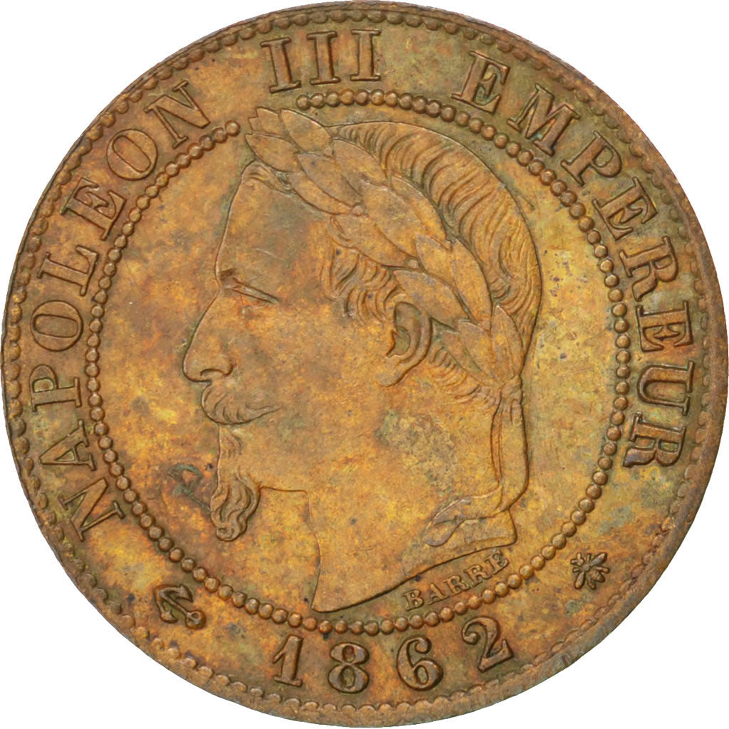 Coin, France, Napoleon III, Napoléon III, Centime, 1862, Paris, EF(40-45)