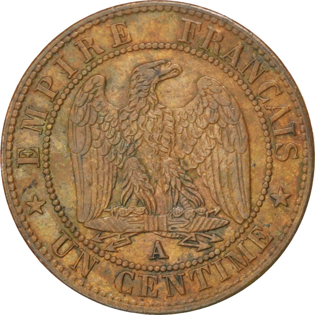 Coin, France, Napoleon III, Napoléon III, Centime, 1862, Paris, EF(40-45)