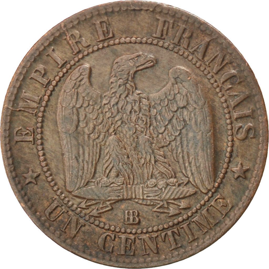 FRANCE, Napoléon III, Centime, 1862, Strasbourg, KM #795.2, EF(40-45), Bronze, G