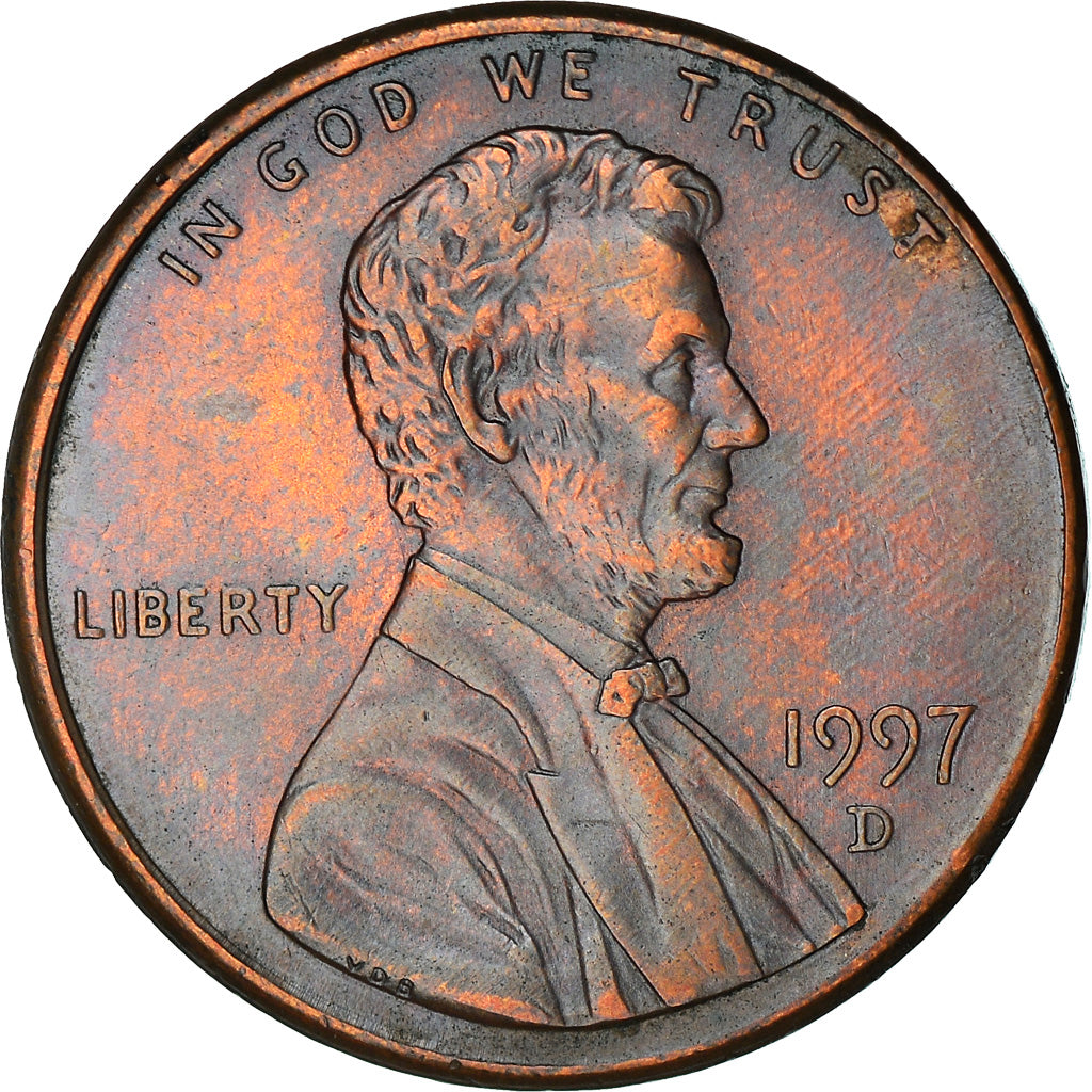 Münze, Vereinigte Staaten, Lincoln Cent, Cent, 1997, U.S. Mint, Denver, S+