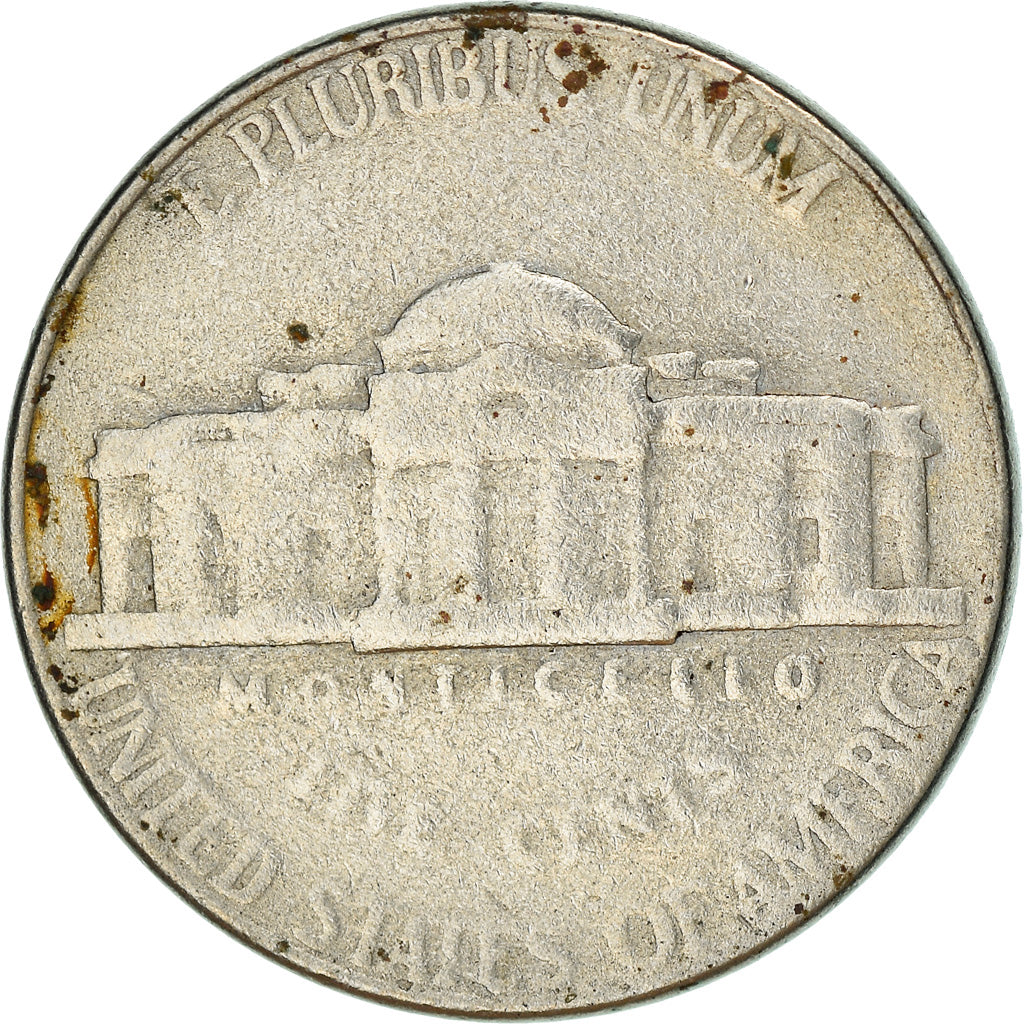 Coin, United States, Jefferson Nickel, 5 Cents, 2000, U.S. Mint, Philadelphia