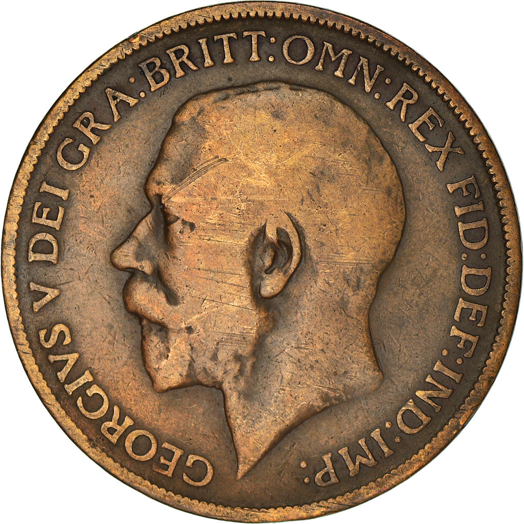 Moneta, Gran Bretagna, George V, Penny, 1912, B+, Bronzo, KM:810