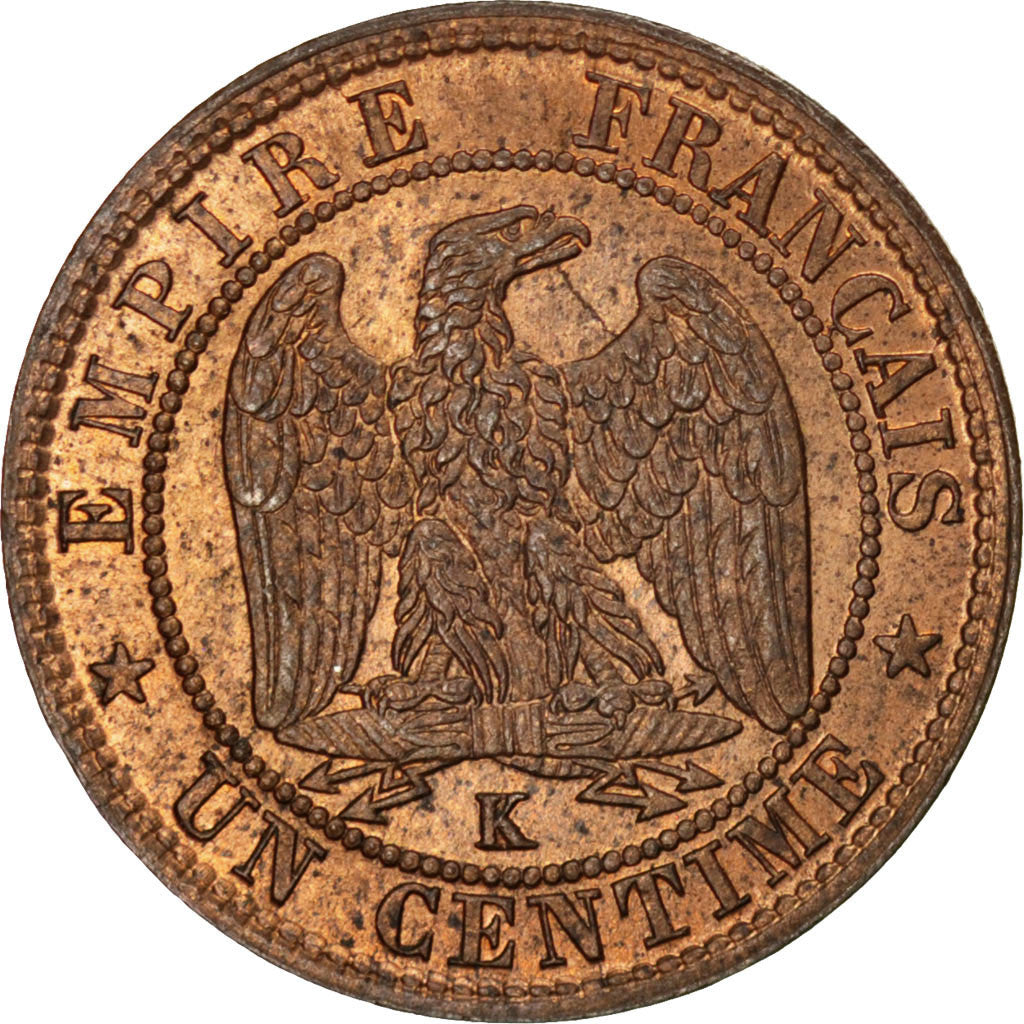 Monnaie, France, Napoleon III, Napoléon III, Centime, 1862, Bordeaux, SUP