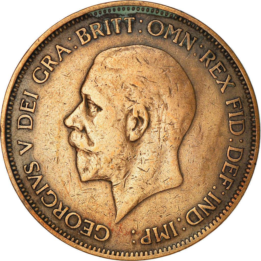 Munten, Groot Bretagne, George V, Penny, 1935, ZF, Bronze, KM:838