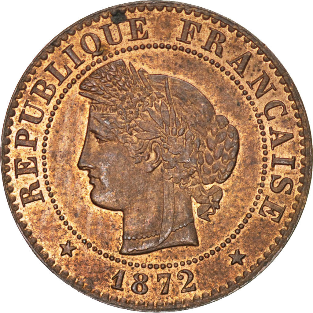 Moneta, Francia, Cérès, Centime, 1872, Paris, SPL-, Bronzo, KM:826.1