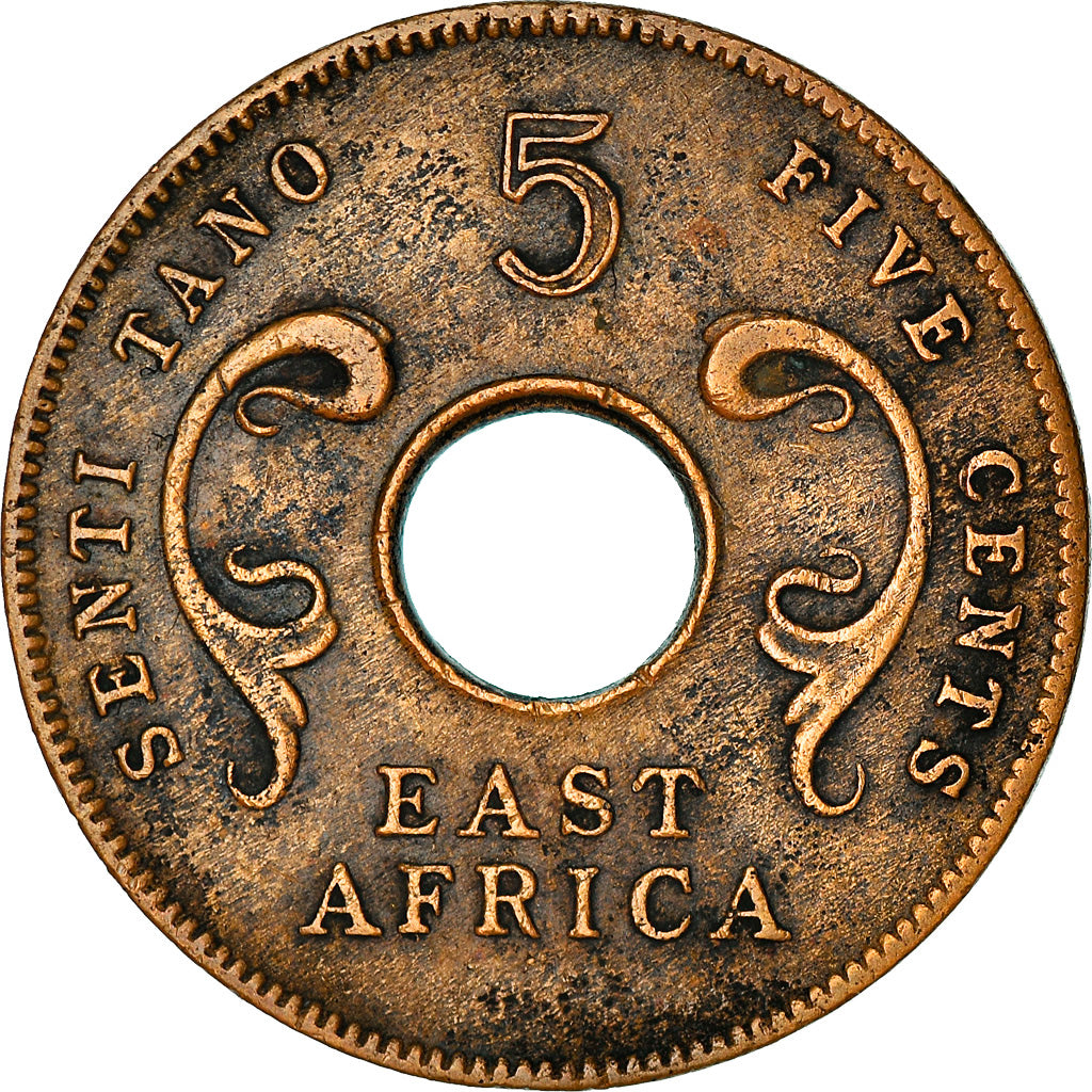 Monnaie, EAST AFRICA, 5 Cents, 1964, TB+, Bronze, KM:39