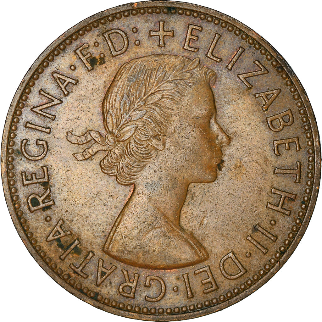 Münze, Großbritannien, Elizabeth II, Penny, 1963, SS, Bronze, KM:897