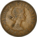 Moneta, Gran Bretagna, Elizabeth II, 1/2 Penny, 1960, MB+, Bronzo, KM:896