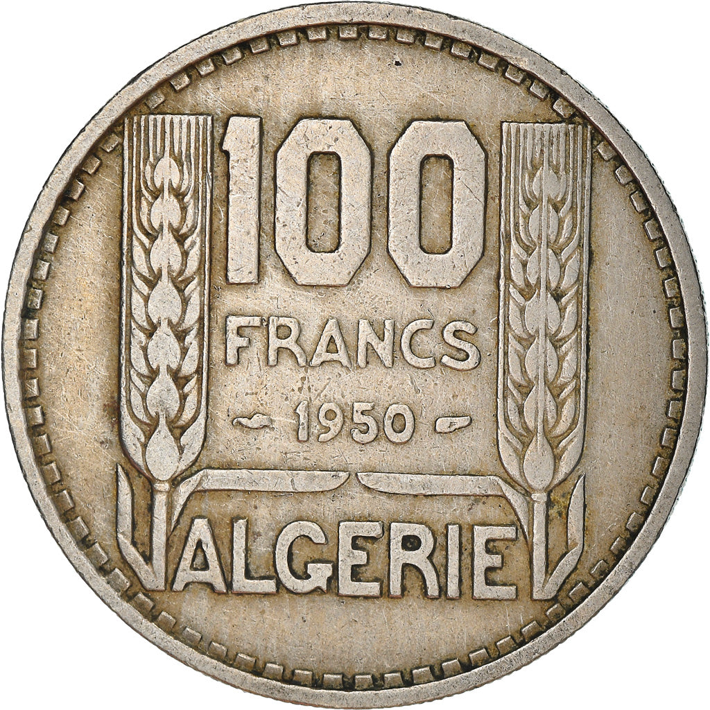 Coin, Algeria, 100 Francs, 1950, Paris, EF(40-45), Copper-nickel, KM:93