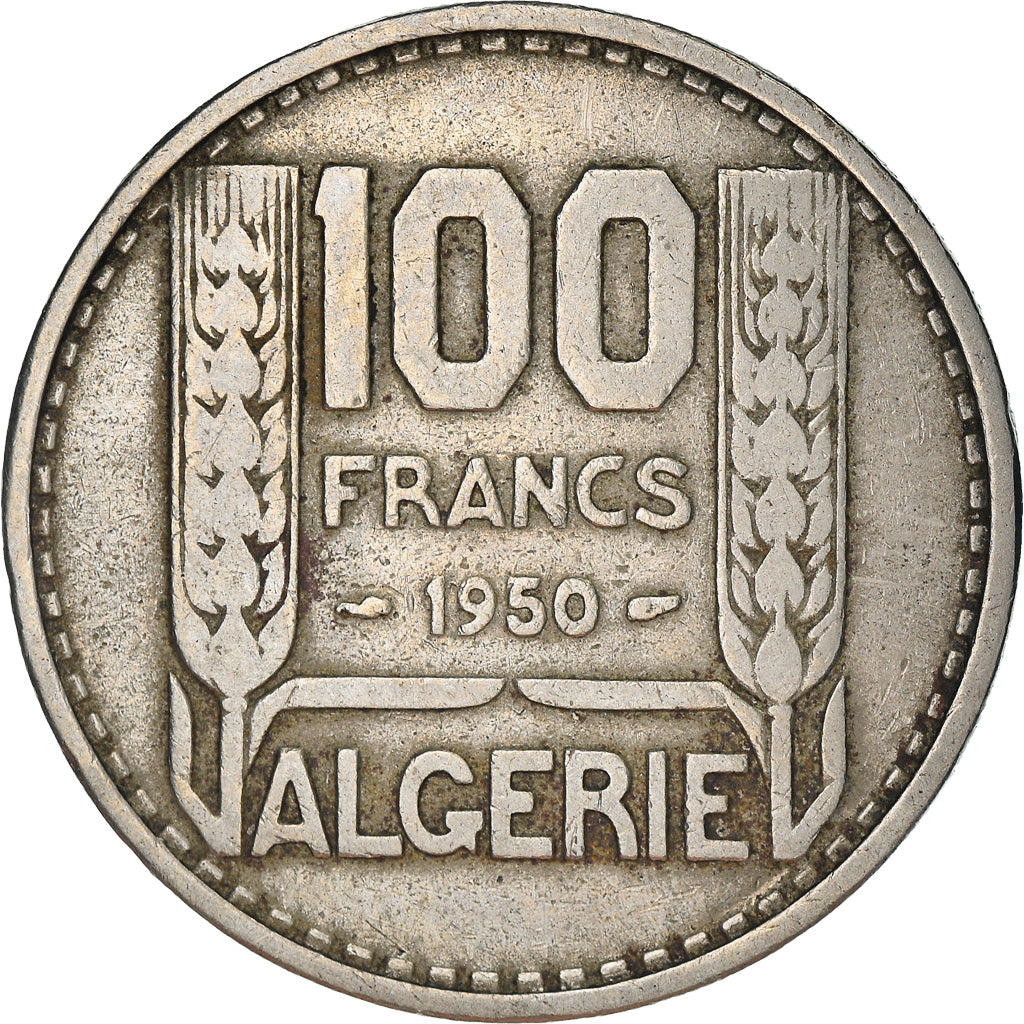 Coin, Algeria, 100 Francs, 1950, Paris, VF(30-35), Copper-nickel, KM:93