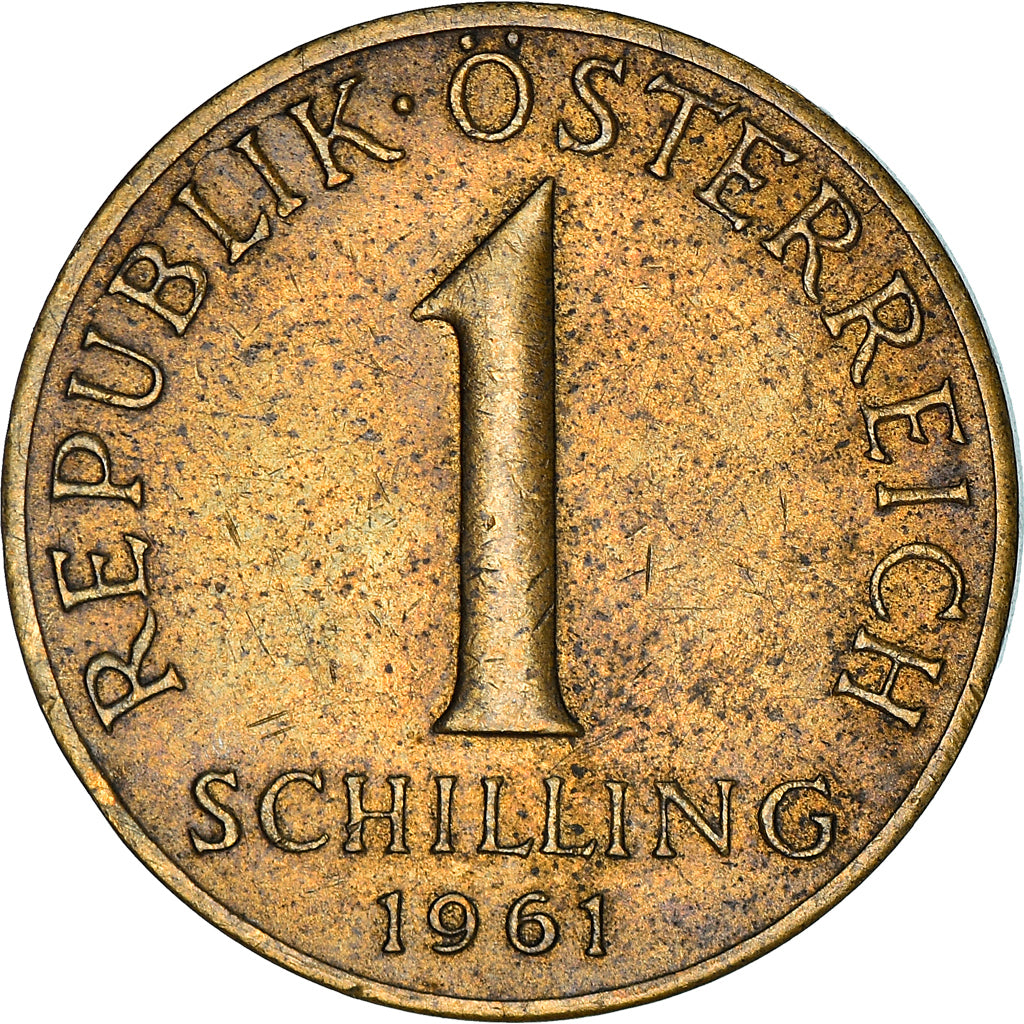 Moeda, Áustria, Schilling, 1961, VF(30-35), Alumínio-Bronze, KM:2886