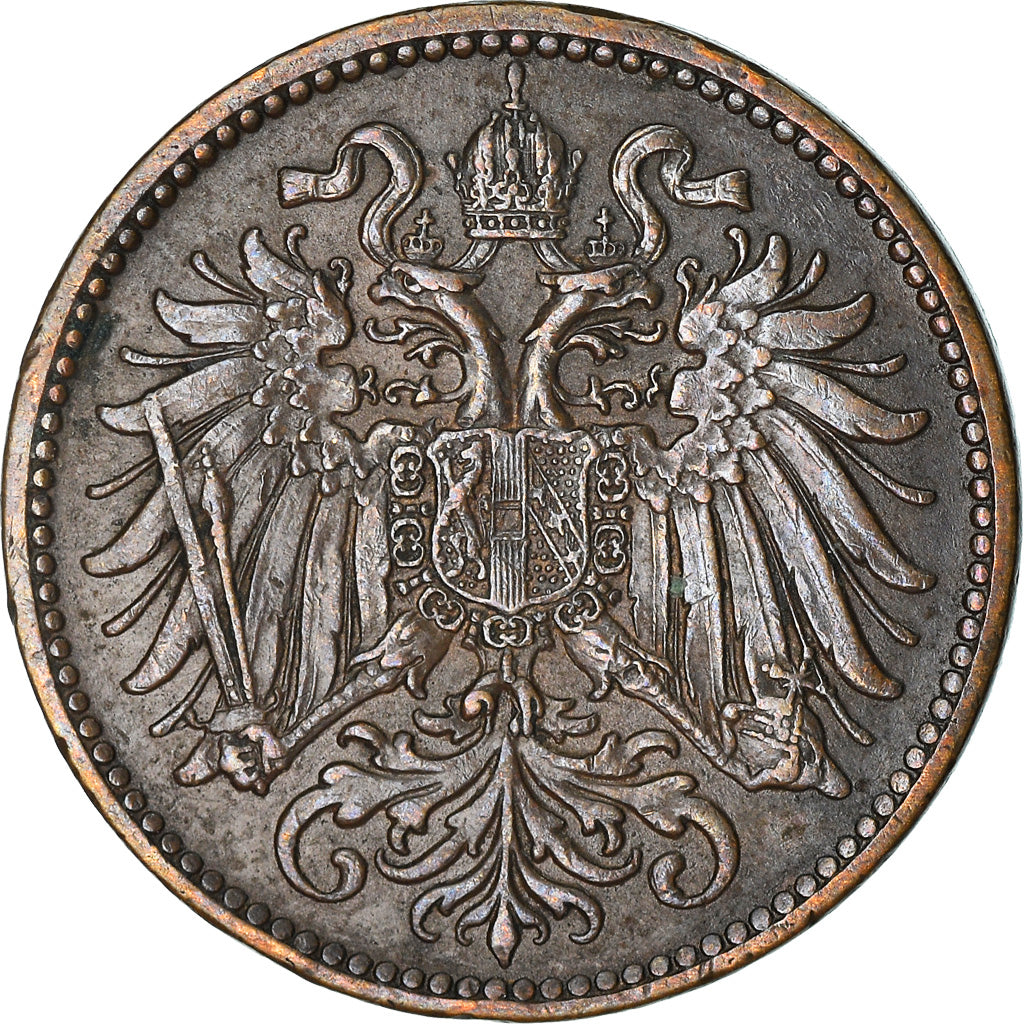 Coin, Austria, Franz Joseph I, 2 Heller, 1914, AU(50-53), Bronze, KM:2801