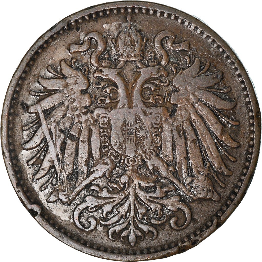 Coin, Austria, Franz Joseph I, 2 Heller, 1894, VF(30-35), Bronze, KM:2801
