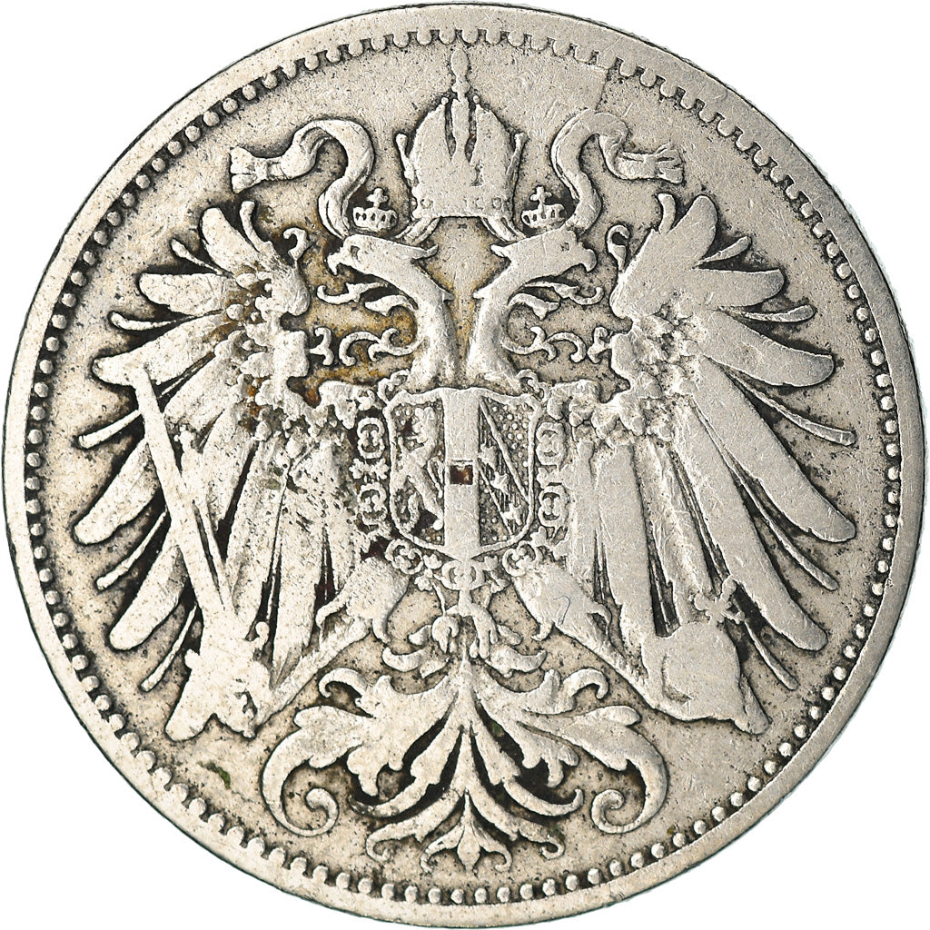Coin, Austria, Franz Joseph I, 20 Heller, 1893, VF(30-35), Nickel, KM:2803