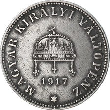 Coin, Hungary, 20 Fillér, 1917, Budapest, EF(40-45), Iron, KM:498