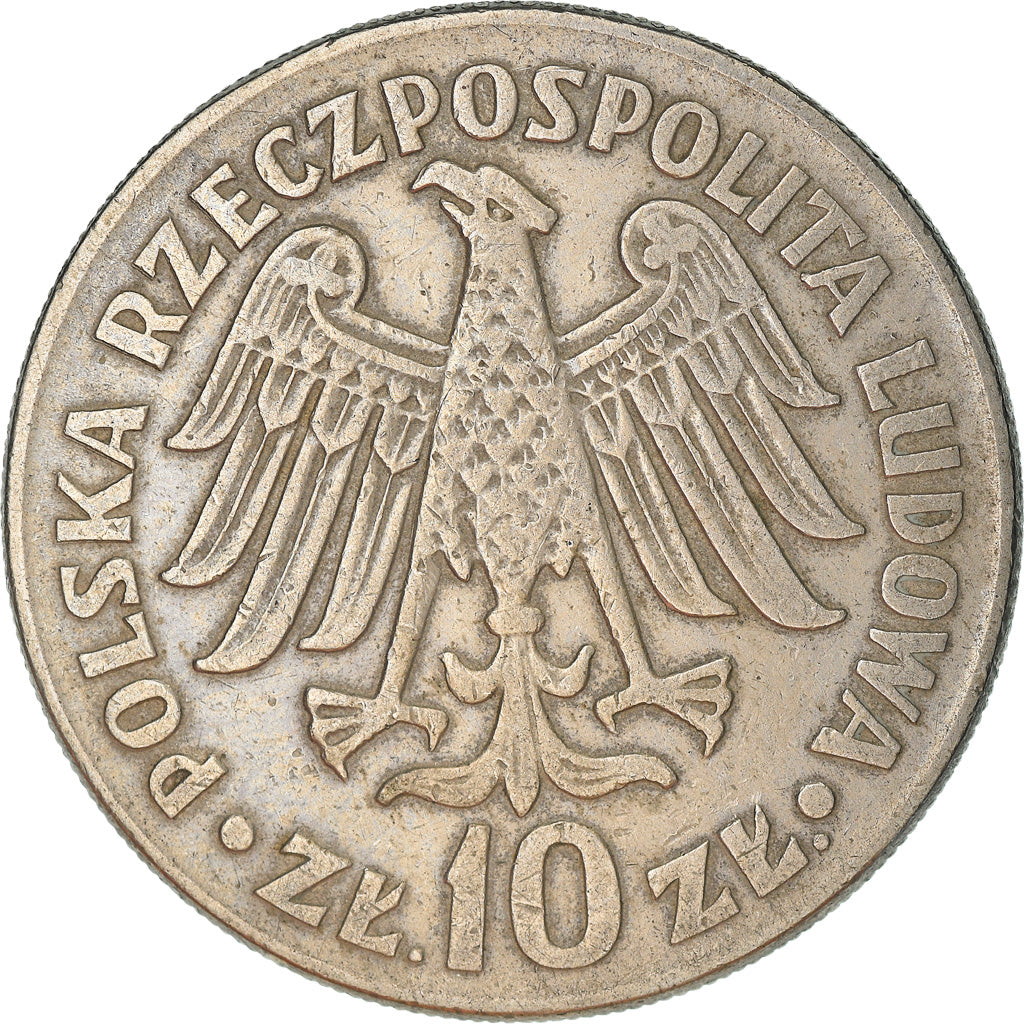 Coin, Poland, 10 Zlotych, 1964, Warsaw, EF(40-45), Copper-nickel, KM:52.2