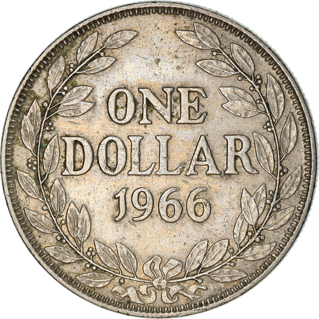 Coin, Liberia, Dollar, 1966, EF(40-45), Copper-nickel, KM:18a.1