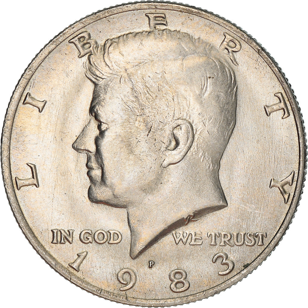 Coin, United States, Kennedy Half Dollar, Half Dollar, 1983, U.S. Mint