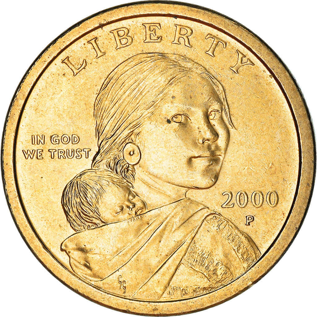 Coin, United States, Dollar, 2000, U.S. Mint, Philadelphia, AU(50-53)