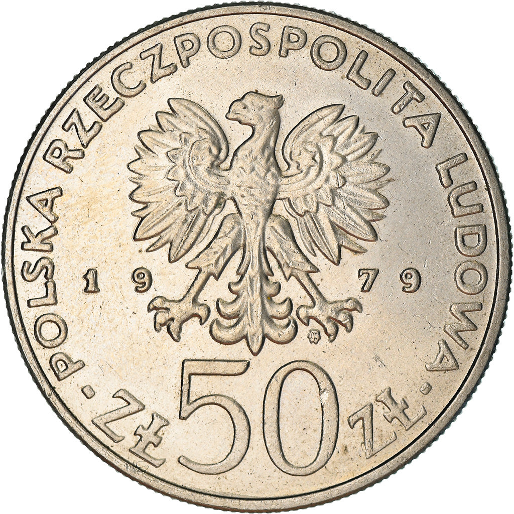Moeda, Polónia, 50 Zlotych, 1979, Warsaw, AU(50-53), Cobre-níquel, KM:100