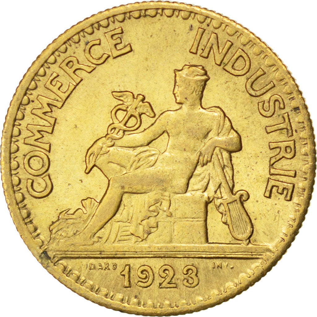 Coin, France, Chambre de commerce, 50 Centimes, 1923, AU(55-58)