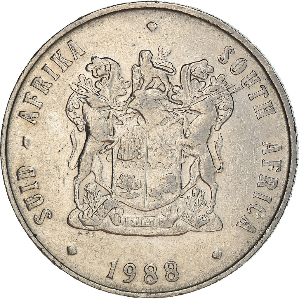 Coin, South Africa, Rand, 1988, EF(40-45), Nickel, KM:88a