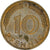 Coin, GERMANY - FEDERAL REPUBLIC, 10 Pfennig, 1973, Munich, EF(40-45), Brass