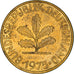 Coin, GERMANY - FEDERAL REPUBLIC, 10 Pfennig, 1975, Stuttgart, EF(40-45), Brass