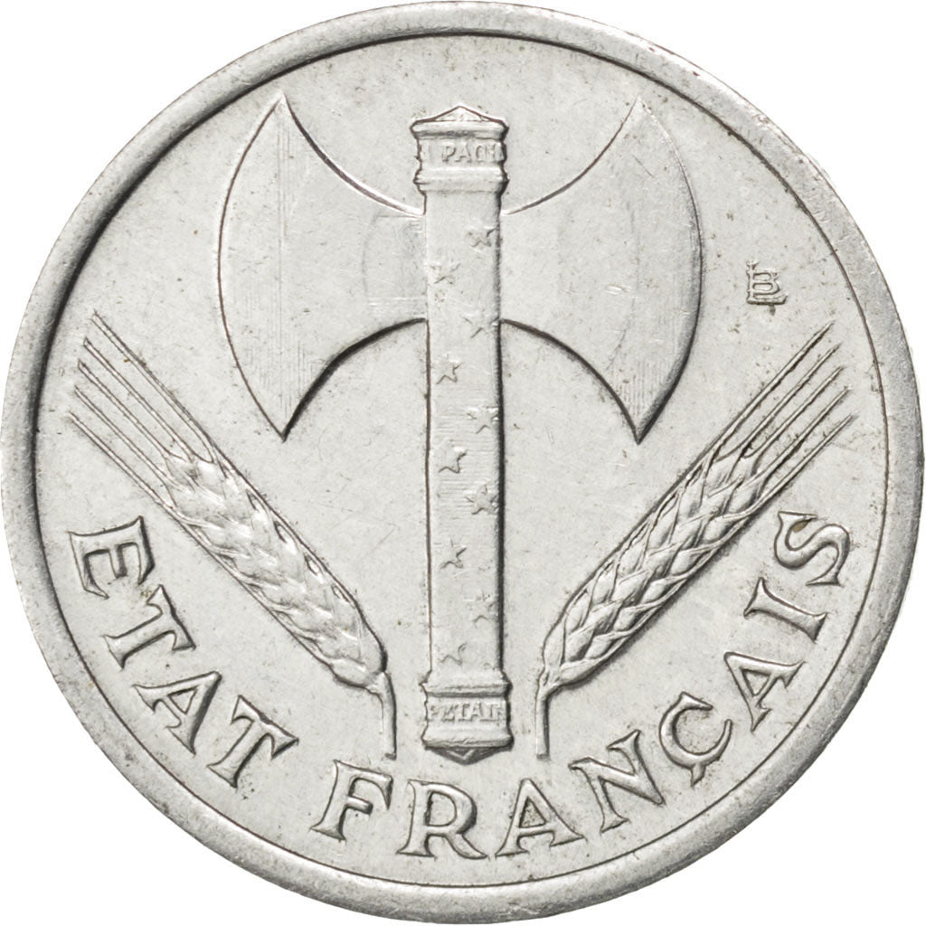 Francia, Bazor, 50 Centimes, 1942, BB+, Alluminio, KM:914.1, Gadoury:425