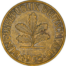 Moneta, GERMANIA - REPUBBLICA FEDERALE, 10 Pfennig, 1975, Munich, BB, Acciaio