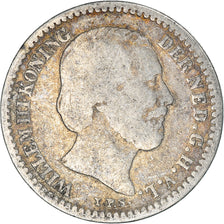 Coin, Netherlands, 10 Cents, 1890, F(12-15), Silver, KM:80