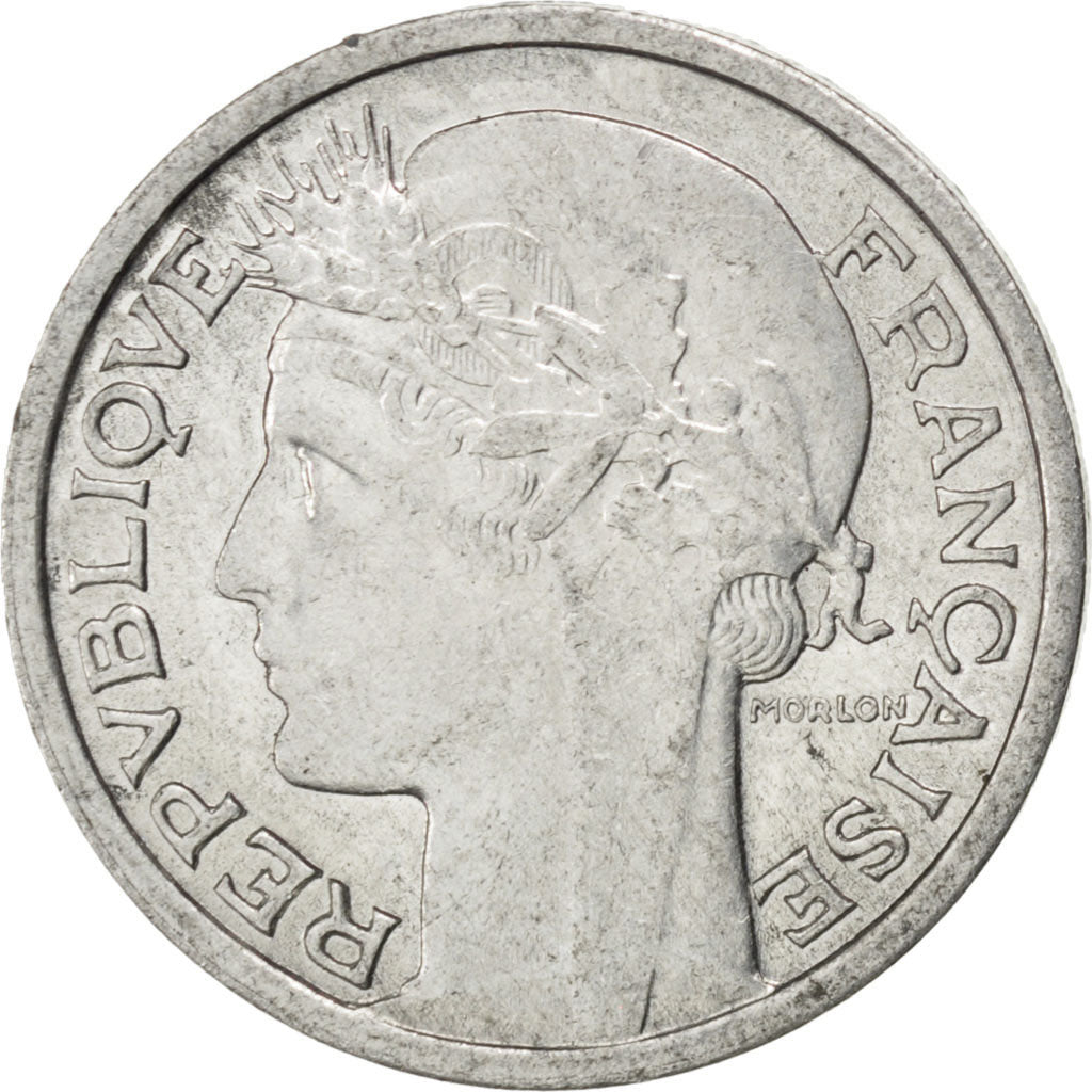 FRANCE, Morlon, 50 Centimes, 1941, Paris, KM #894.1a, AU(55-58), Aluminum, 18,..