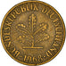 Coin, GERMANY - FEDERAL REPUBLIC, 10 Pfennig, 1968, Hambourg, EF(40-45), Brass
