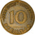 Coin, GERMANY - FEDERAL REPUBLIC, 10 Pfennig, 1970, Karlsruhe, EF(40-45), Brass