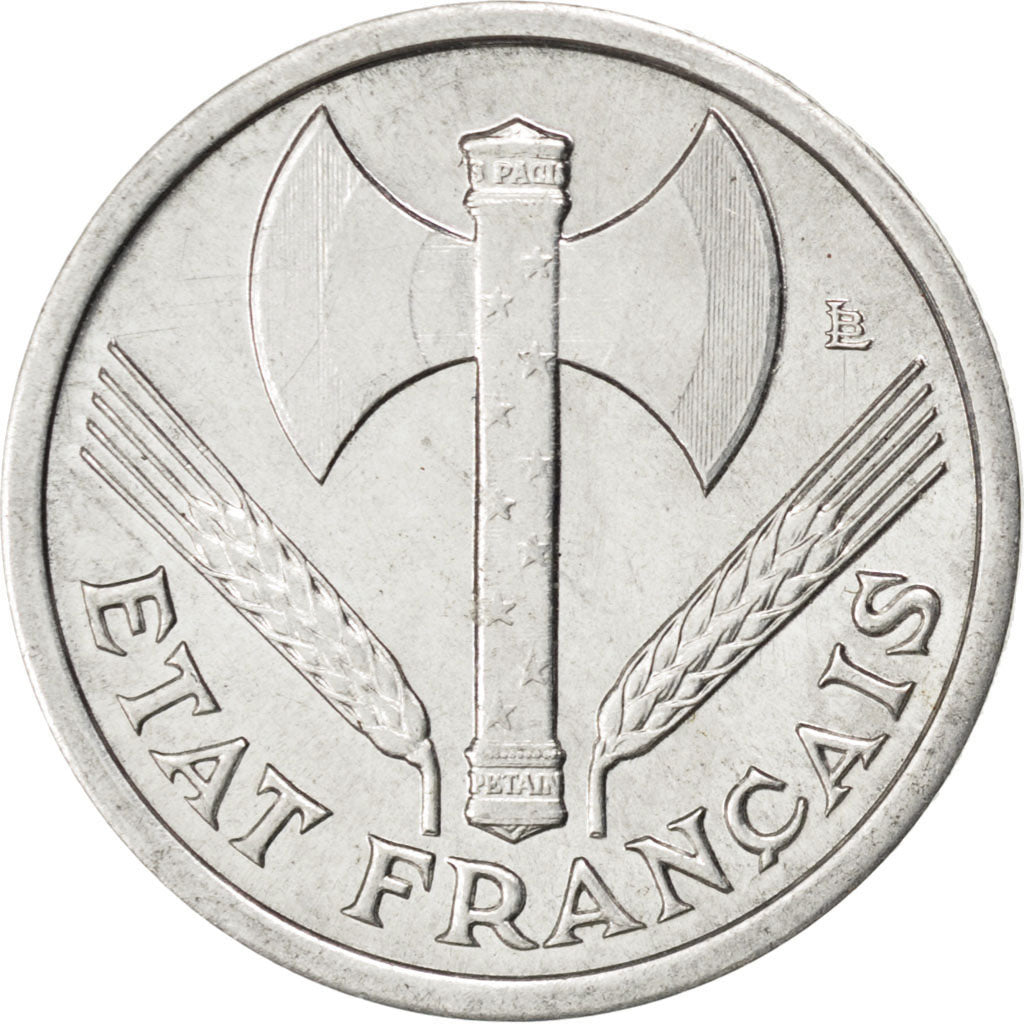 FRANCE, Bazor, Franc, 1943, Paris, KM #902.1, MS(63), Aluminum, 23, Gadoury...