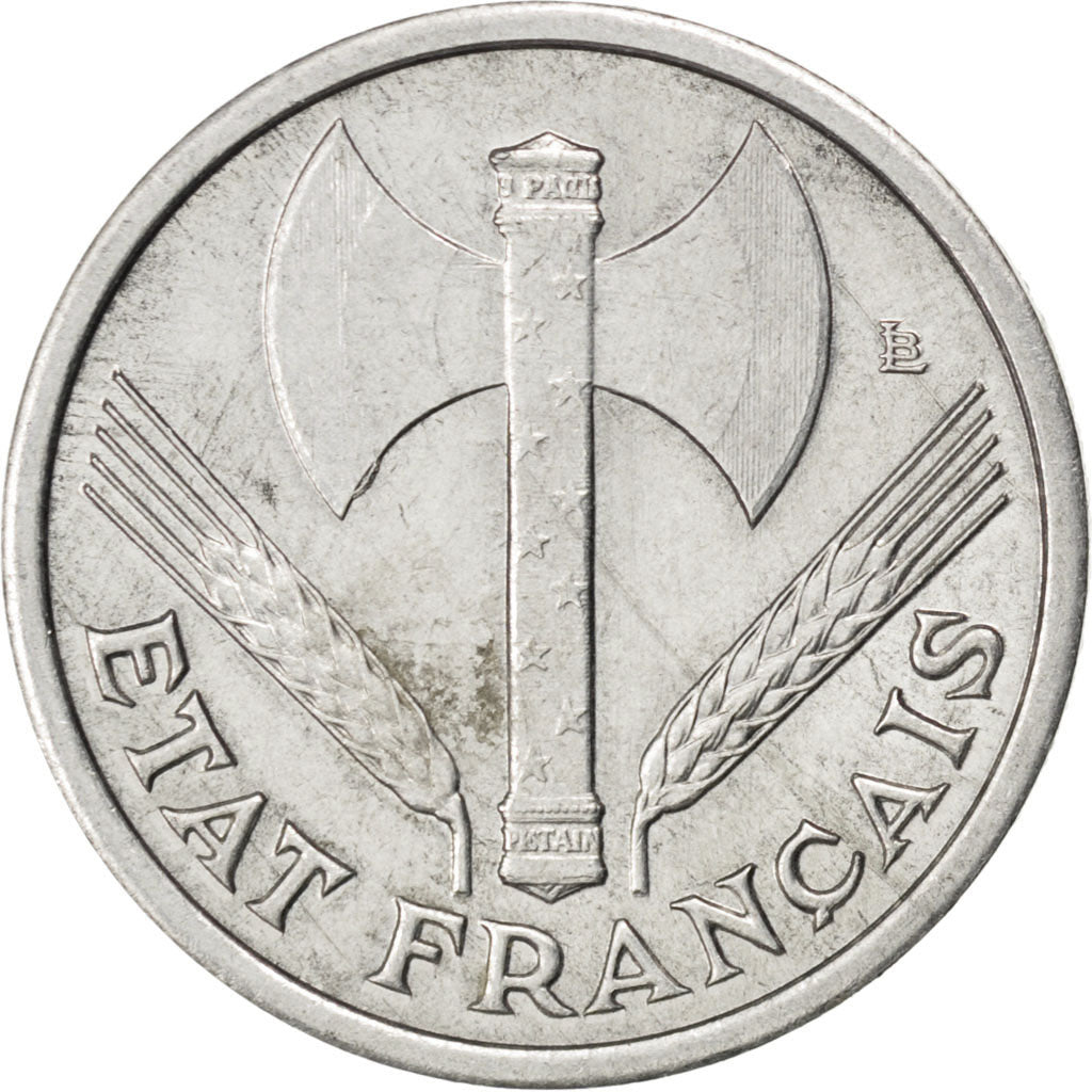 Coin, France, Bazor, Franc, 1943, MS(60-62), Aluminum, KM:902.1, Gadoury:471
