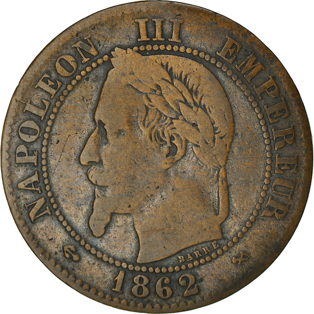 Münze, Frankreich, Napoleon III, 2 Centimes, 1862, Bordeaux, SS, Bronze