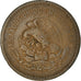Monnaie, Mexique, 5 Centavos, 1946, Mexico City, TB, Bronze, KM:424