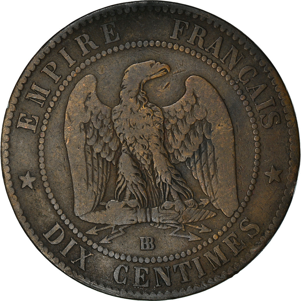 Coin, France, Napoleon III, Napoléon III, 10 Centimes, 1854, Strasbourg
