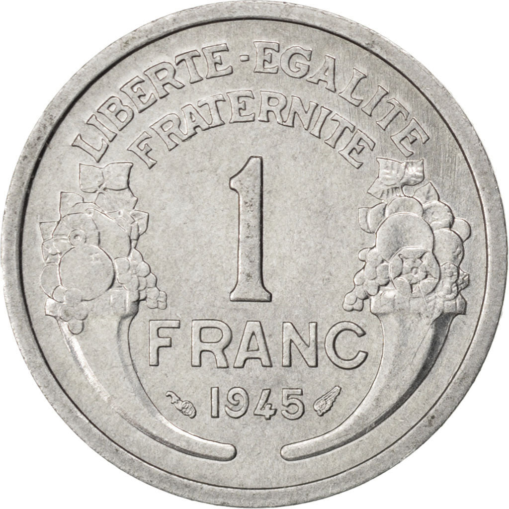 Francia, Morlon, Franc, 1945, SPL-, Alluminio, KM:885a.1, Gadoury:473a
