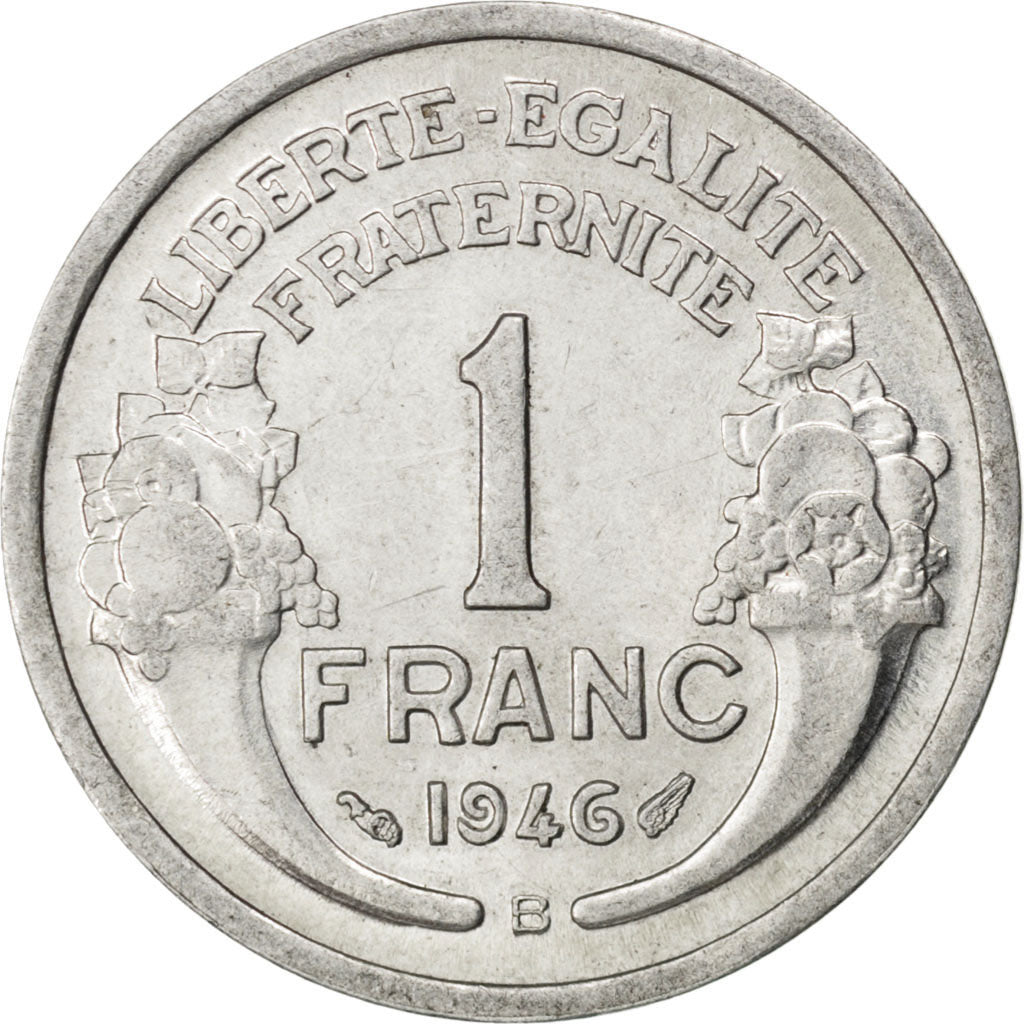 Gouvernement Provisoire, 1 Franc Morlon 1946 B, KM 885a.2