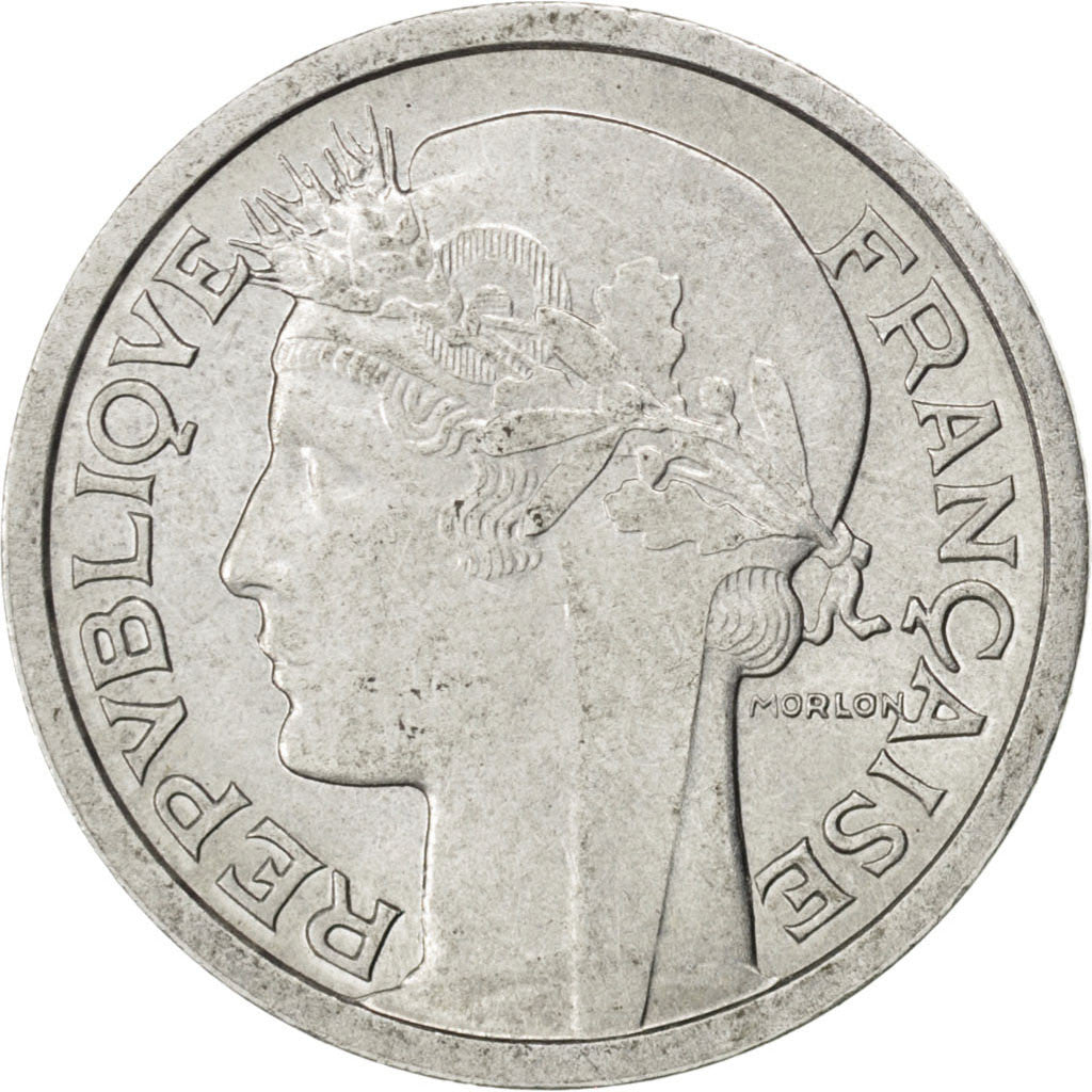 FRANCE, Morlon, Franc, 1958, Beaumont - Le Roger, KM #885a.2, AU(50-53),...
