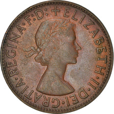 Moneta, Australia, Elizabeth II, Penny, 1962, VF(30-35), Bronze, KM:56
